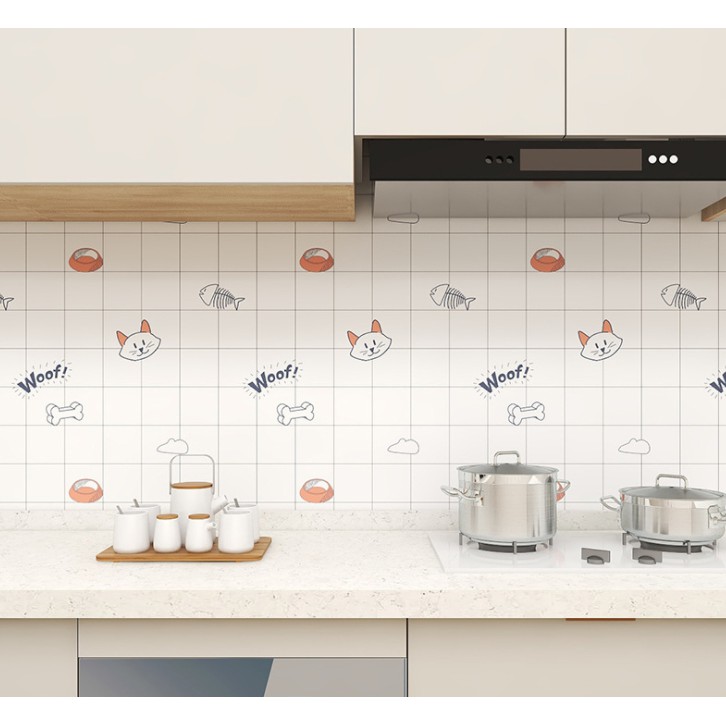 Decal DÁN TƯỜNG BẾP khổ rộng 60cm NHIỀU MẪU MỚI ( giá bán 1 mét dài tới )