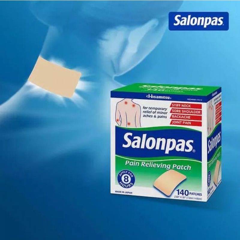 Cao dán Salonpas Mỹ - Hộp 140 miếng