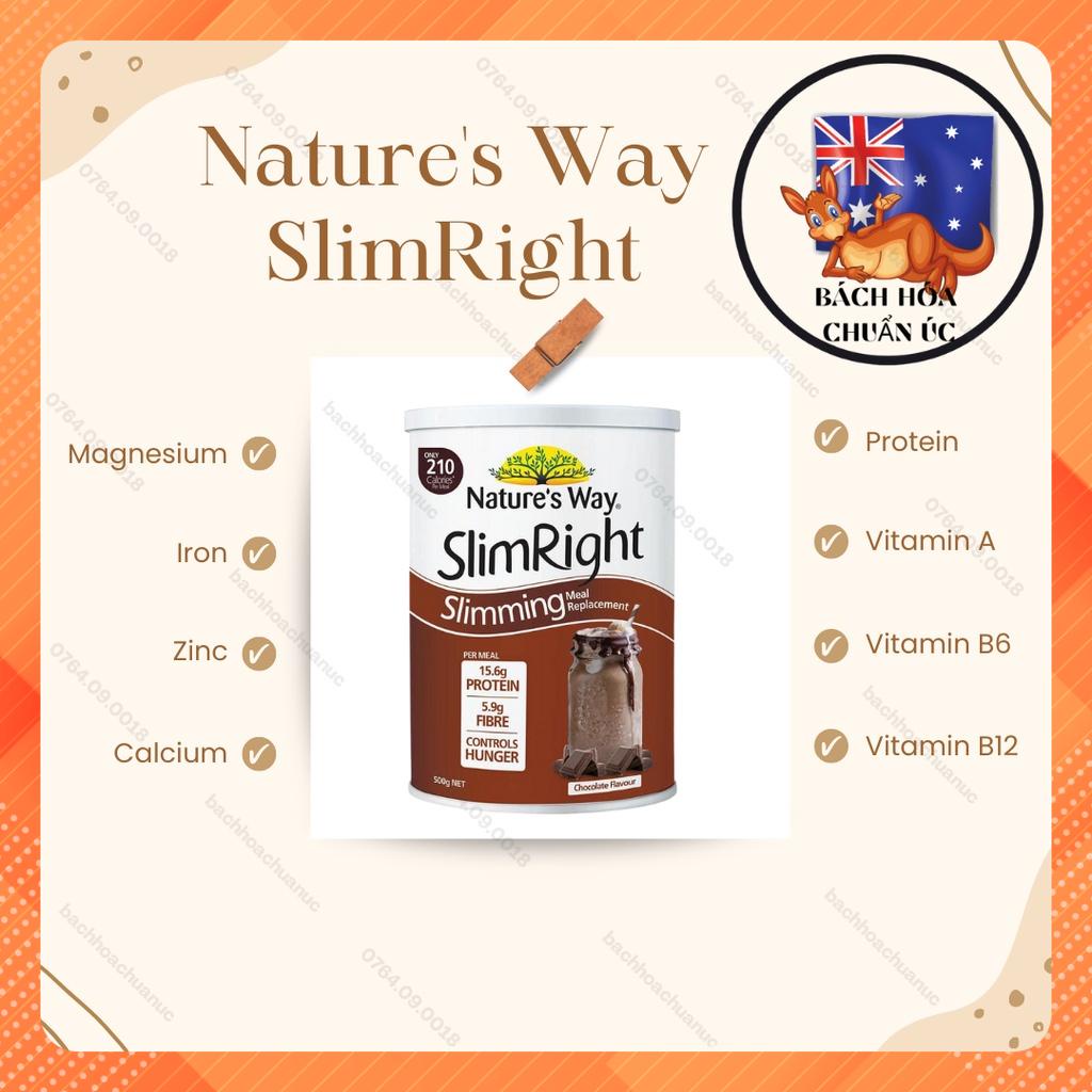 BỘT DINH DƯỠNG PROTEIN GIÚP GIẢM CÂN, KIỂM SOÁT CÂN NẶNG HIỆU QUẢ - PROTEIN NATURE'S WAY SLIMRIGHT