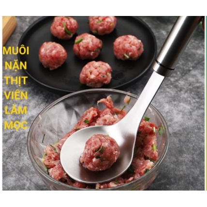 Muôi nặn thịt viên làm mọc inox