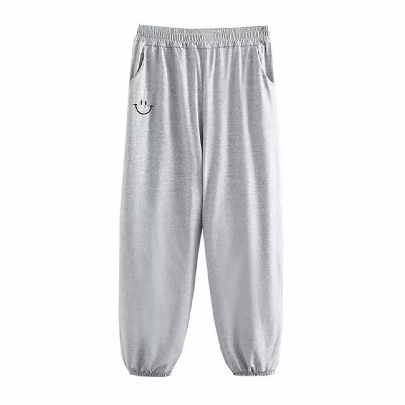 Quần bomber cực xinh mặt cười cực xinh 3 màu đen , trắng, xám phong cách dạo phố thể thao