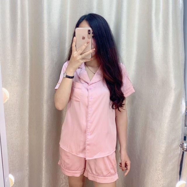 Xưởng may gia đình Bộ pijama đùi,chất vải Kate thái có đủ màu như hình,kiểu dáng cách điệu, mềm mát,  lẻ135k/bộ, sỉ ib