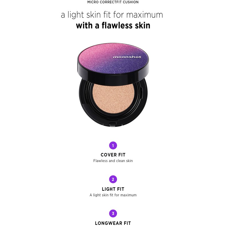 Phấn nước Moonshot Micro Correctfit Cushion + Refill