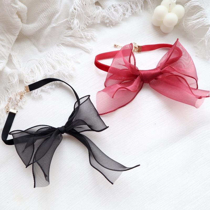 Choker hình nơ xinh - Khăn turban