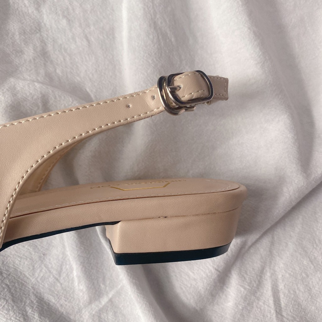 [CÓ SẴN - ẢNH THẬT] Giày búp bê big size hở gót mũi vuông xinh xắn Himi195 Thương hiệu Himistore | BigBuy360 - bigbuy360.vn