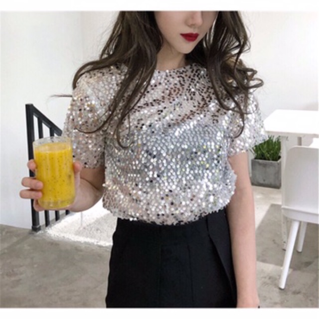 Áo nhũ kim sa hàng Ullzung siêu chảnh Quảng Châu