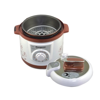 Nồi áp suất 6 lít Kangaroo KG136 ( loại cơ - màu trắng)