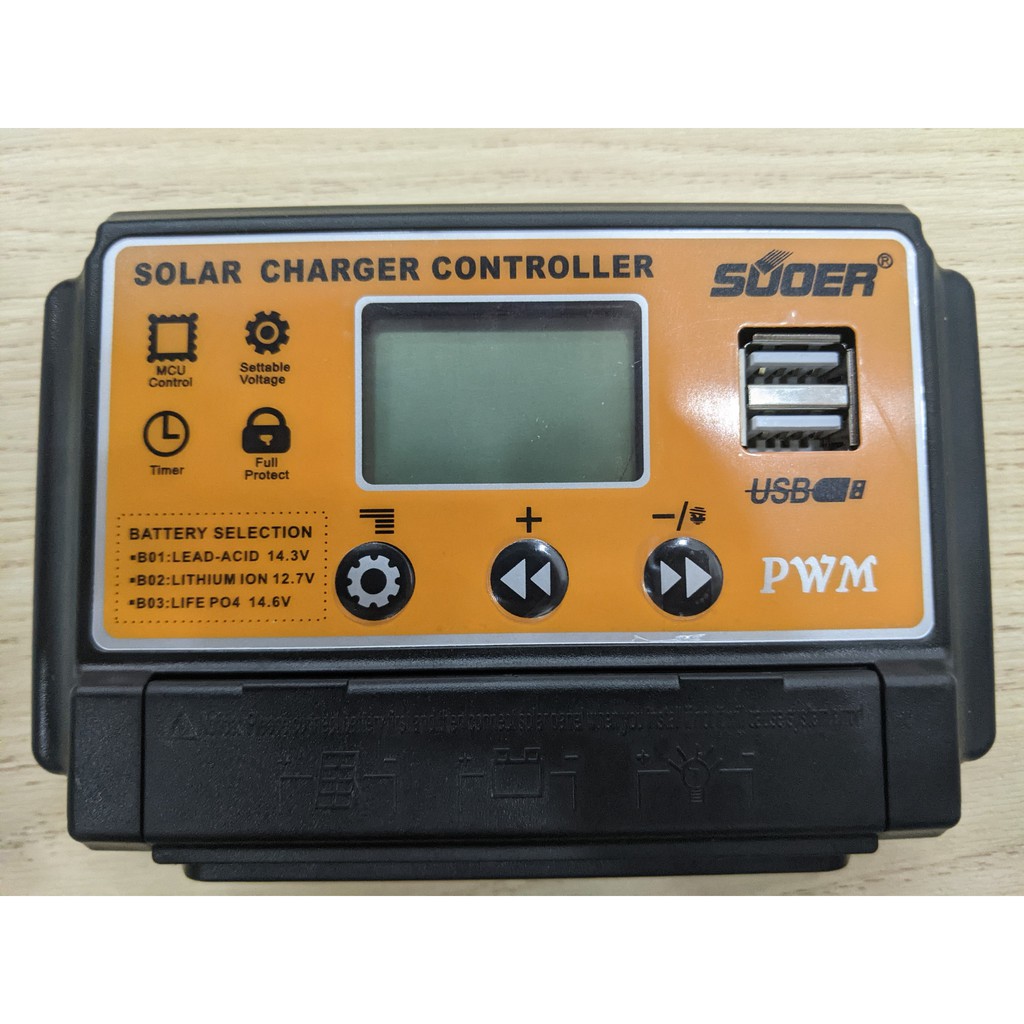 Bộ sạc năng lượng mặt trời SUOER 30A cho Ắc Quy Pin Lithium - Pin LiFePo4