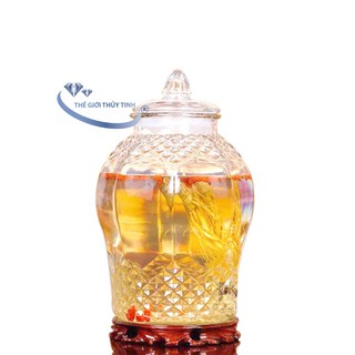 Bình Ngâm Rượu Thủy Tinh 8833 3 Lít