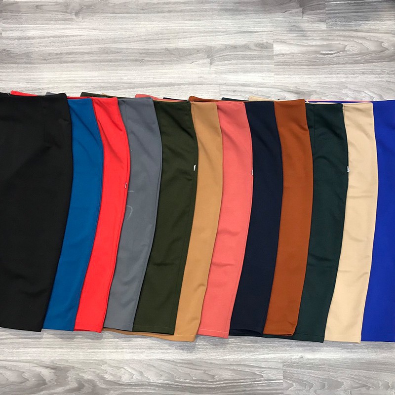 Chân  Váy Bút Chì Xẻ Sau Công Sở Dáng Dài Umi Cúc Fashion màu xám xanh nâu -Hàng nhập khẩu | BigBuy360 - bigbuy360.vn