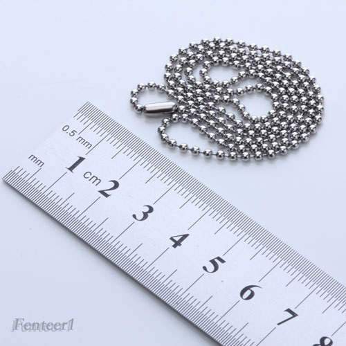 Chuỗi hạt tròn 2mm dài 50cm bằng thép không gỉ dùng làm đồ trang sức