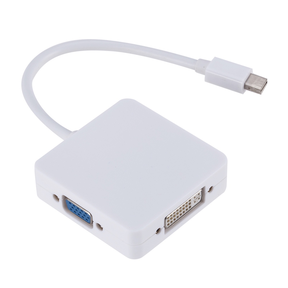 Cáp Chuyển Đổi 3 Trong 1 Từ Cổng Dp Sang Dvi Vga Hdmi Cho Macbook Thunderbolt