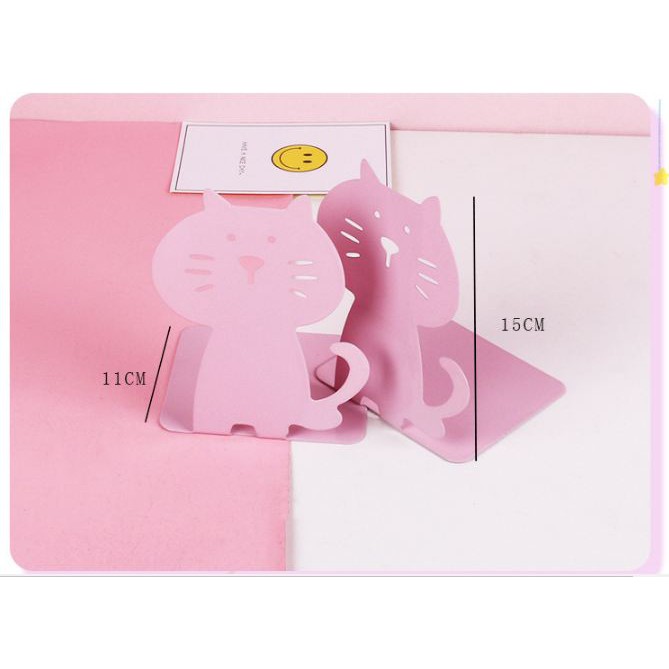 Đồ chặn sách trên kệ PINK048 [FREESHIP] Pink Xinh Decor cặp chặn sách để bàn chống trượt hình thú tiện dụng