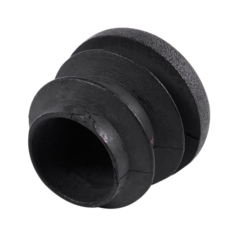 15 cái Nhựa đen Làm trắng cuối Nắp ống tròn Chèn ống Bung 16mm
