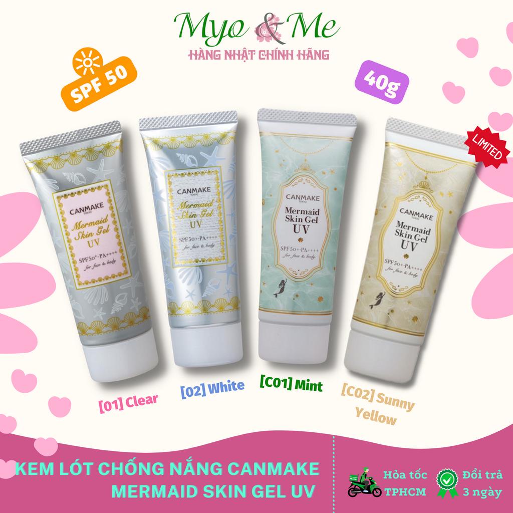 Kem lót chống nắng Canmake Mermaid Skin Gel UV SPF50/PA++++ - 40g