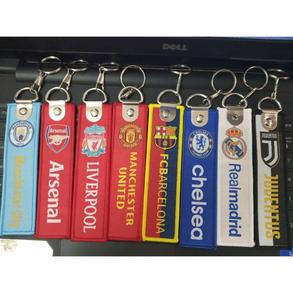 Móc khoá vải các clb bóng đá Arsenal Liverpool Chelsea MU real barca