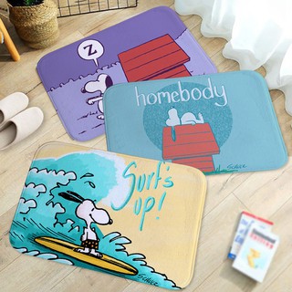Thảm chùi chân chống trượt in họa tiết cún Snoopy đáng yêu