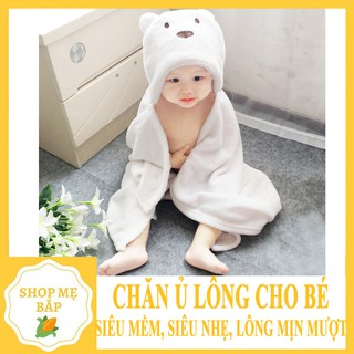 Chăn Ủ Có Mũ Cho Bé Hình Gấu ❤️FREESHIP❤️Chăn Ủ thú lông carter cho bé - QA05