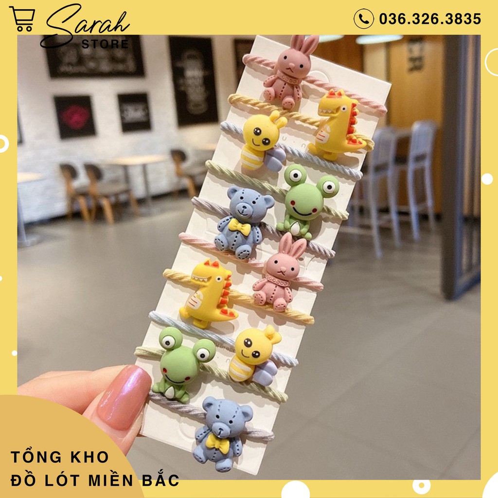 SET 10 DÂY BUỘC TÓC CUTE SIÊU XINH CHO BÉ YÊU