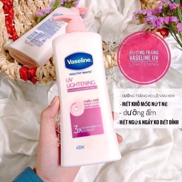 DƯỠNG THỂ TRẮNG DA VASELINE 3X CHAI TO 600ML THÁI LAN