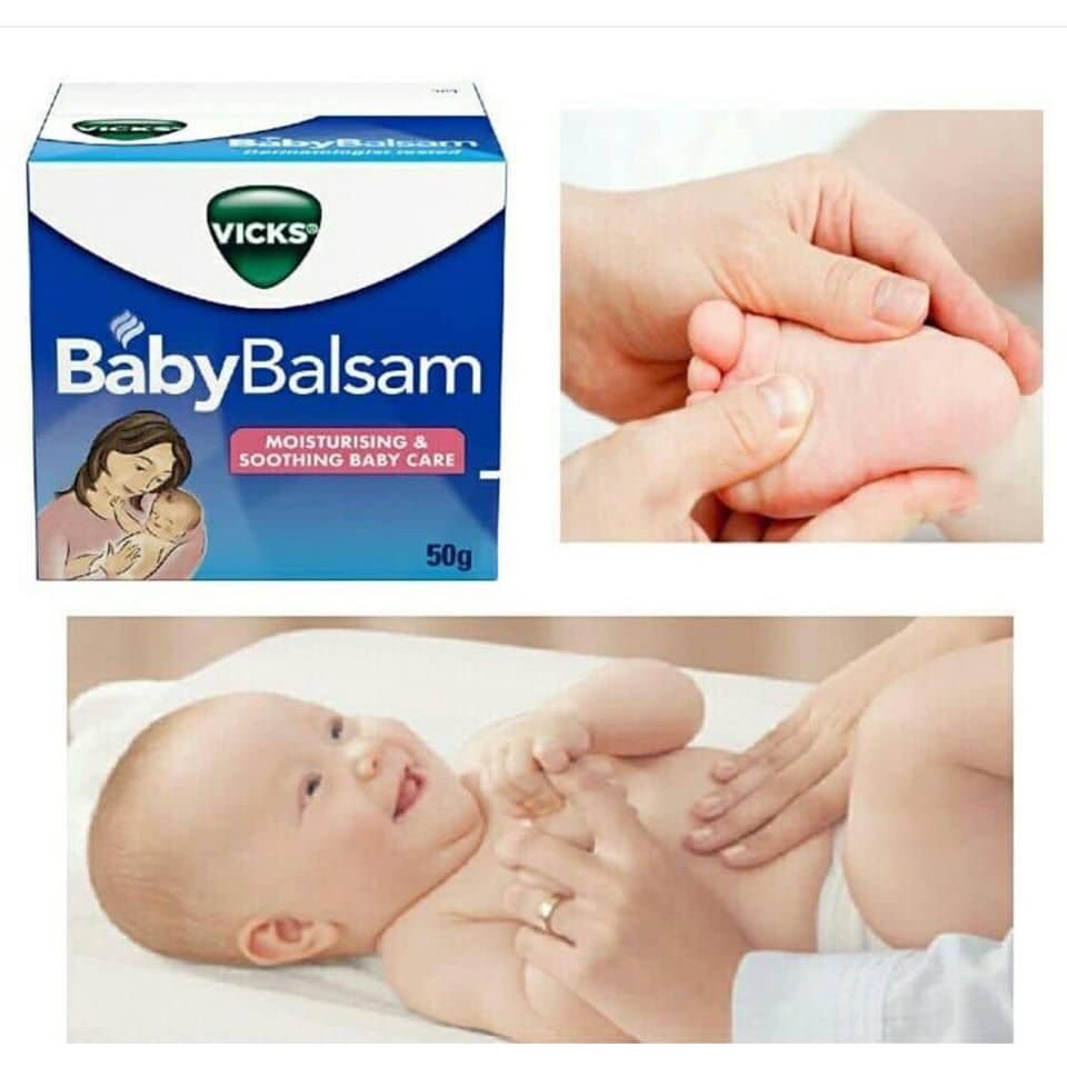 Dầu bôi giữ ấm ngực Vick’s BaBy Balsam 50g cho bé