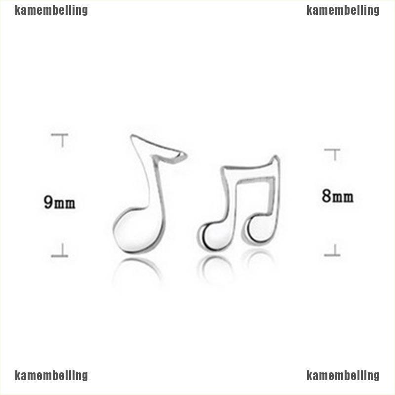 Bông Tai Mạ Bạc 925 Hình Nốt Nhạc Dễ Thương