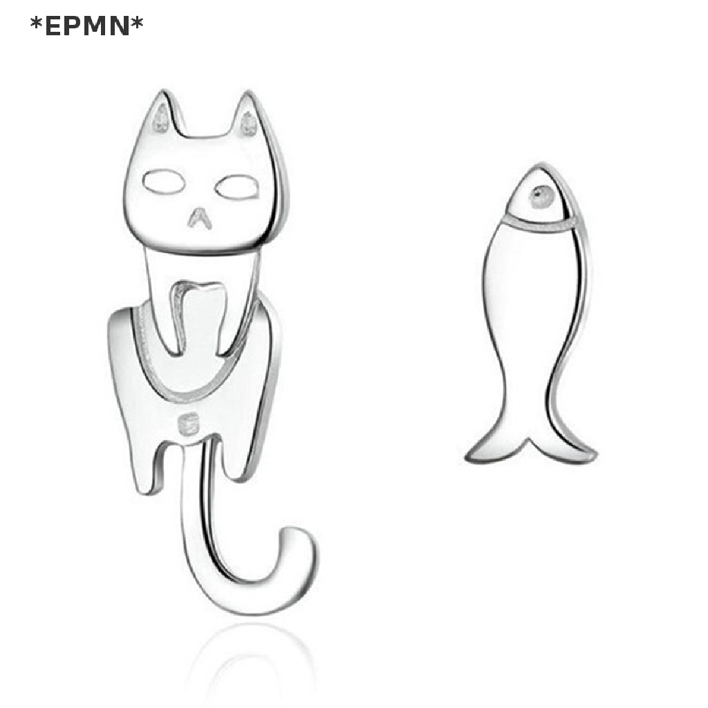 Khuyên Tai Hình Cá Chép HWETR Không Đối Xứng Đơn Giản Cá Tính Cho Nữ