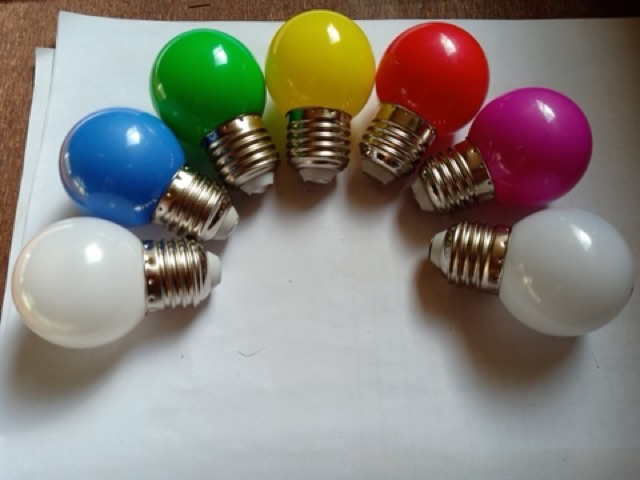 Bóng đèn led quả chanh nhiều màu 1W (công suất thật)