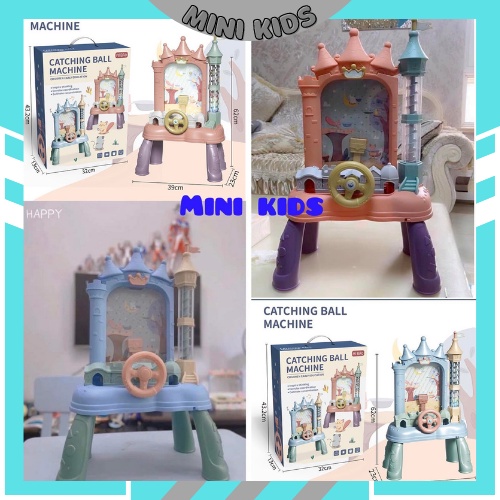 Máy Bắt Hạt Đậu Hình Lâu Đài Kèm Vô Lăng Oto Có Nhạc Phát Sáng, Trò Chơi Bắt Nhanh Đồ Chơi Giáo Dục Cho Trẻ Em