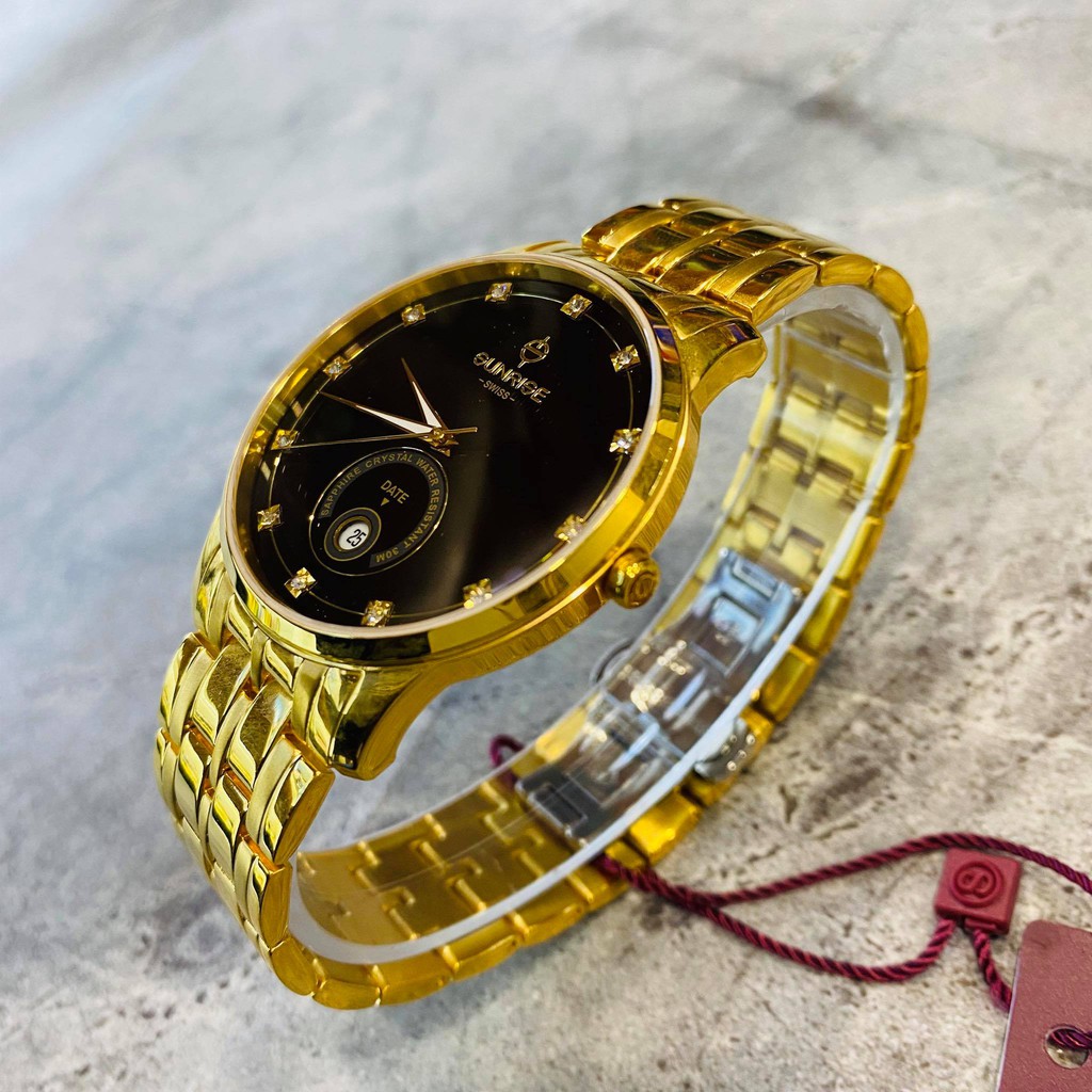 Đồng hồ Sunrise Nam chính hãng Nhật Bản M1138SWA.G.D - kính saphire chống trầy - chố