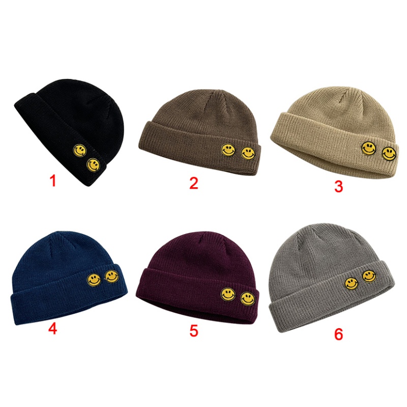 Mũ beanie dệt kim co giãn giữ ấm thời trang mùa đông cho bé
