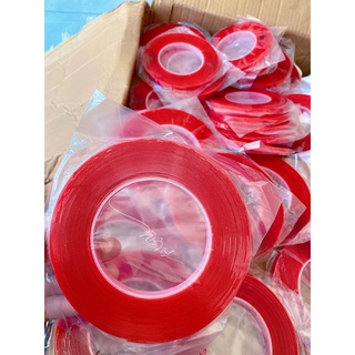 Băng Dính Đỏ 2 Mặt Băng Dính Tạo Fan Mi Cuộn 10m  Trùm Nail Mi