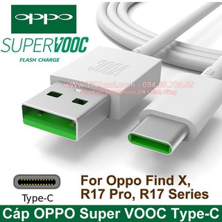 Cáp OPPO Sạc Nhanh VOOC 3.0 Type-C ZIN Chính Hãng