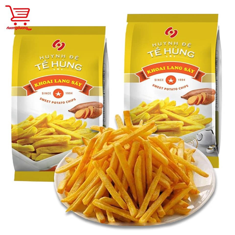 Khoai lang vàng / Khoai sấy hỗn hợp HUYNH ĐỆ TỀ HÙNG GÓI 500G HẠN DÙNG 12 THÁNG .