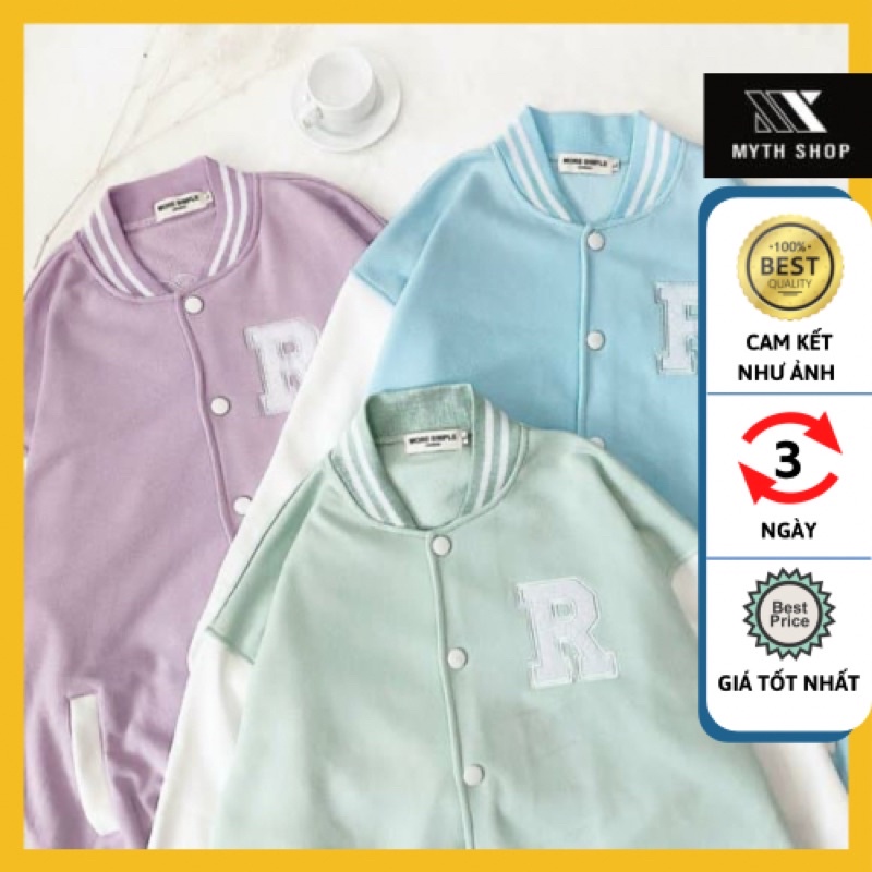 Áo Khoác BOMBER RAYSON Nỉ Bông Tay Dài Form Rộng Ulzzang Unisex (Ánh Thật) | BigBuy360 - bigbuy360.vn