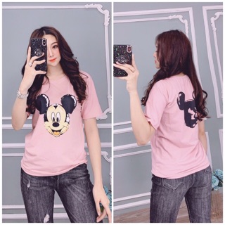 Áo thun chuột MICKEY in 2 mặt