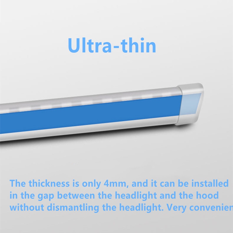 Set 2 Đèn Pha led 30cm 45cm 60cm Linh Hoạt Chống Thấm Nước Cho Xe Hơi