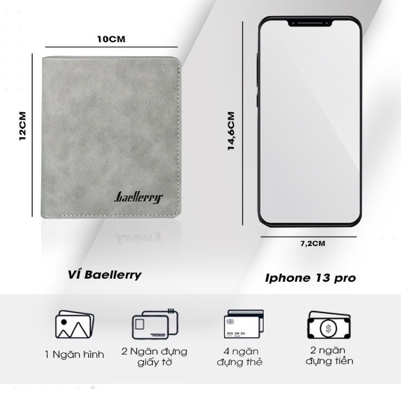 Ví nam cầm tay da nhung mịn cao cấp nhiều ngăn, quà tặng giáng sinh noel, quà tặng sinh nhật nam