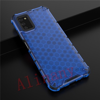 Ốp Điện Thoại Nhựa Cứng Trong Suốt Chống Sốc In Họa Tiết Tổ Ong Cho Samsung Galaxy A03s Samsung A03s