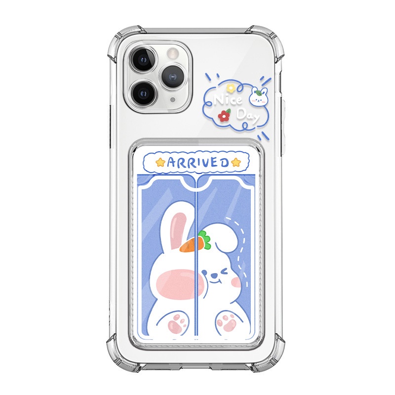 Ốp lưng IPhone trong túi đựng thẻ ảnh Arrived 6/6s/6plus/6splus/7/7plus/8/8plus/xs/11/12/13/14/pro/max/plus/promax TT15