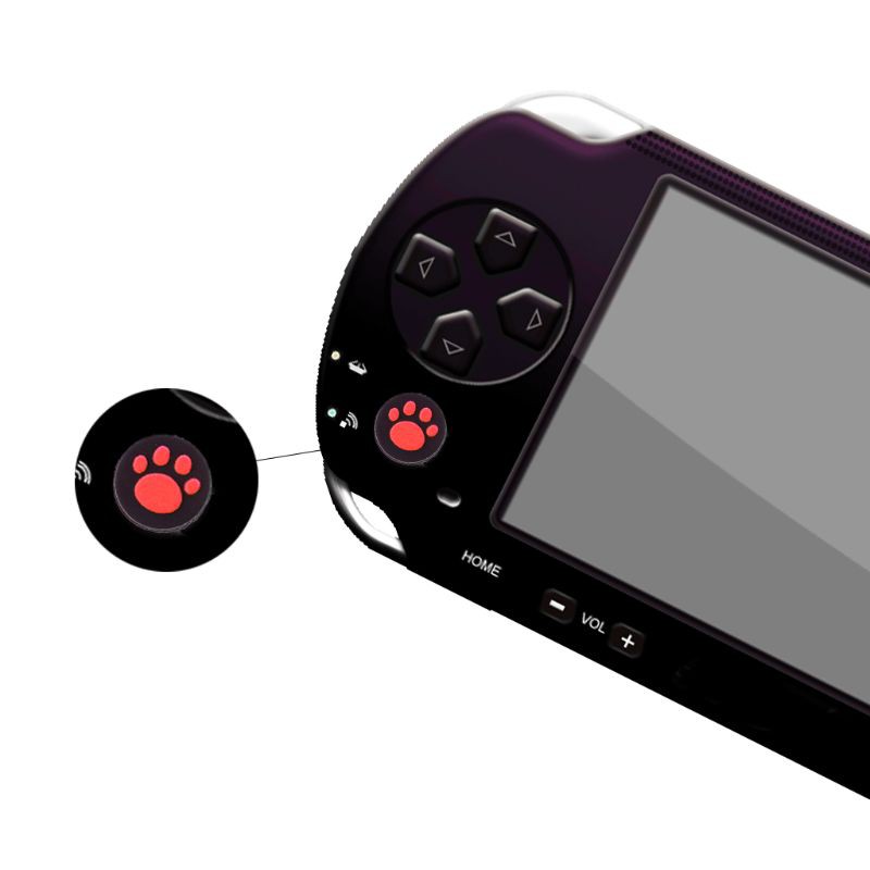 Bộ 2 nút bấm hình dấu chân mèo cho máy chơi game Sony Playstation Ps Vita Psv 1000 / 2000 Slim