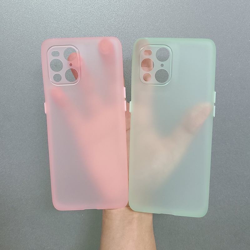 Ốp điện thoại dẻo siêu mỏng màu sắc nhám cho Oppo Find X3 Pro