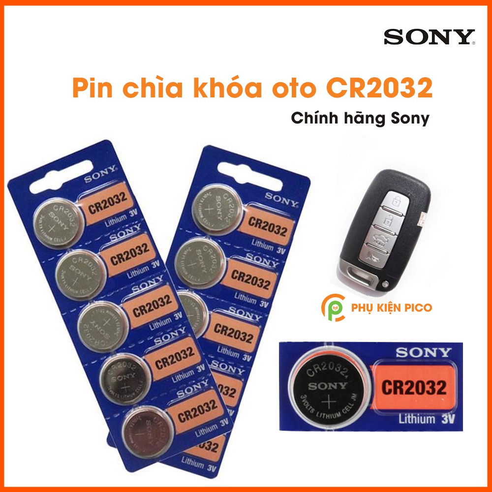 Pin Sony dùng cho pin đồng hồ, pin chìa khóa ô tô, pin chìa khóa xe máy chính hãng Sony Nhật Bản 1 viên 1.55V 3V