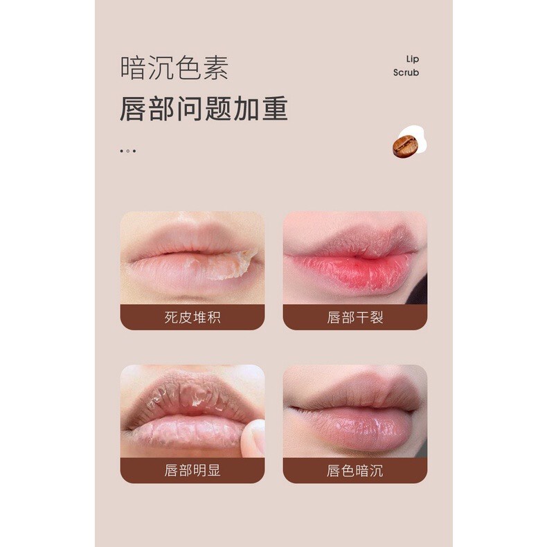 [FULL BOX] Tẩy Tế Bào Chết Môi Heyxi Coffee Embellishing Lip Scrub