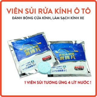 Sủi rửa kính ô tô làm sạch kính lái gạt mưa pha với 4L nước