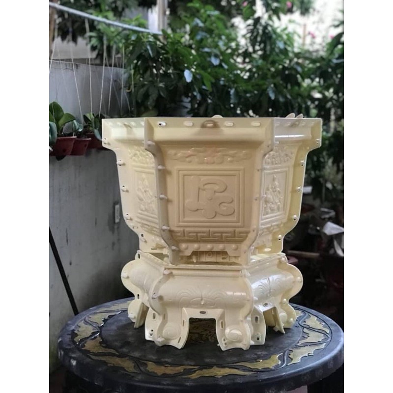 Combo khuôn đúc chậu và chân kỷ lục giác 60cm