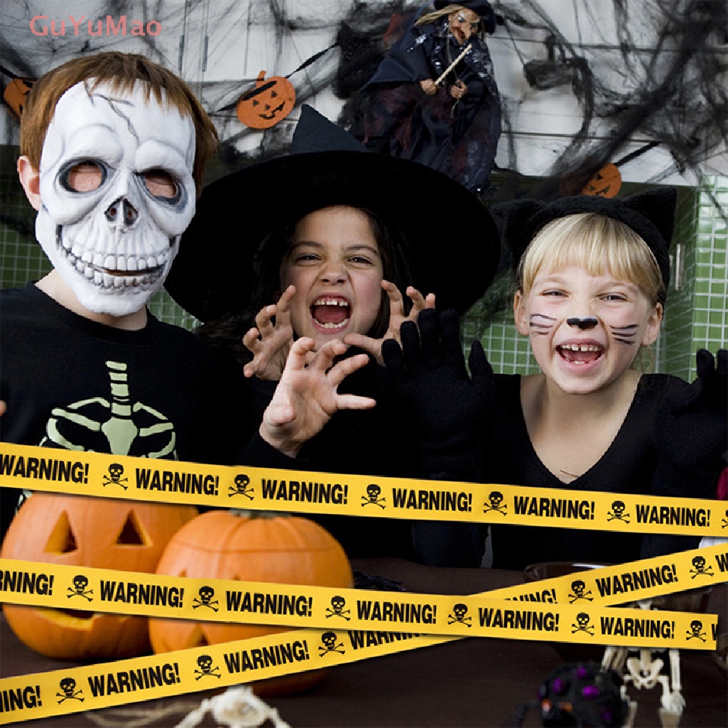 Cuộn Băng Keo Cảnh Báo Trang Trí Halloween 6Mx7.5CM