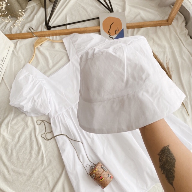 SET ĐẦM BABYDOLL NÓN XINH