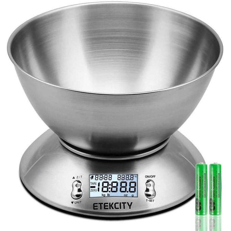 Cân nhà bếp Etekcity EK4150 có khay đựng inox (Hàng Đức)