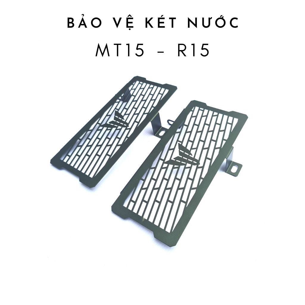 Bảo vệ két nước cho yamaha MT15, che két nước MT15, sơn tĩnh điện màu đen.